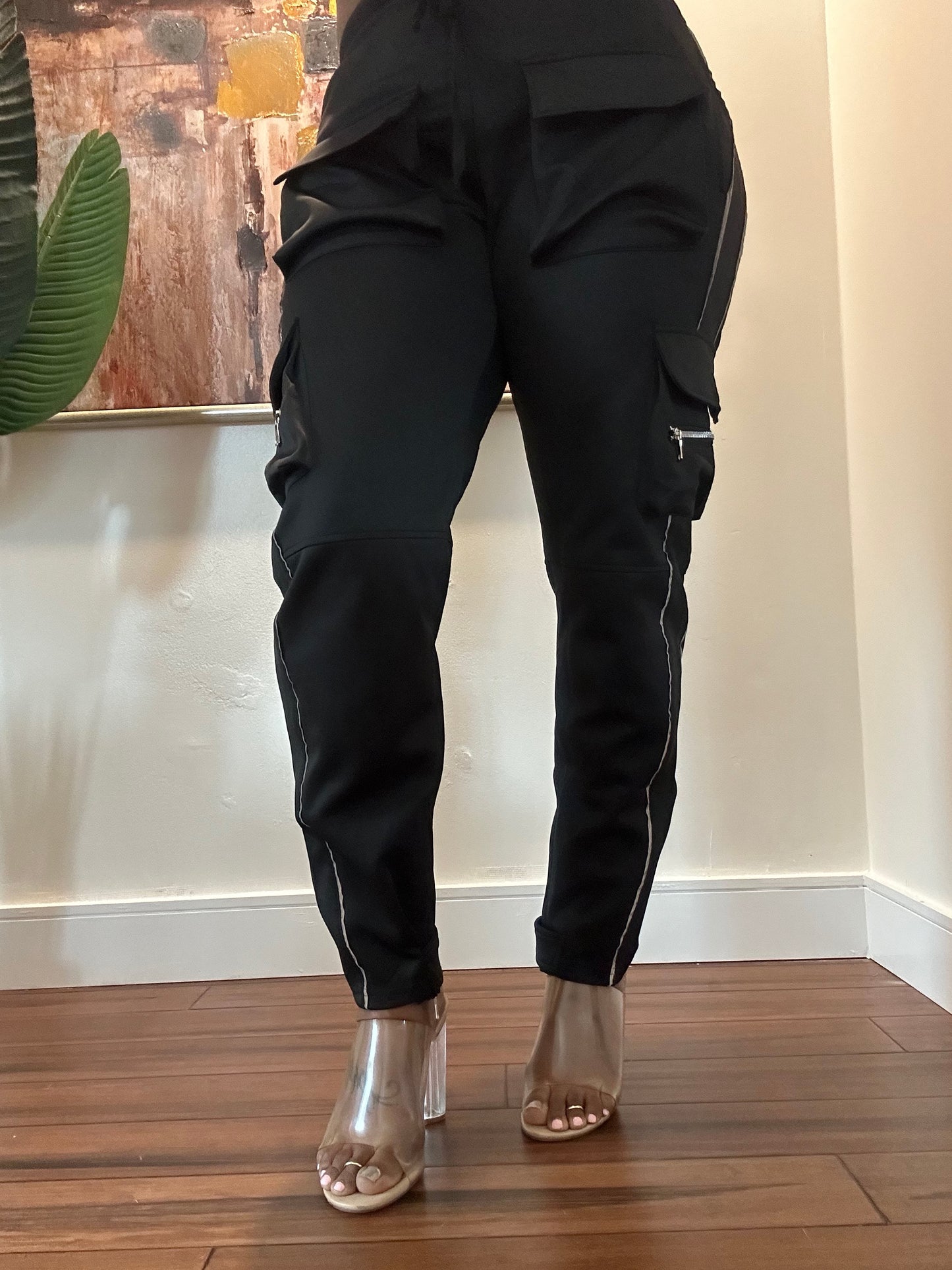 Cargo Style Joggers - Black