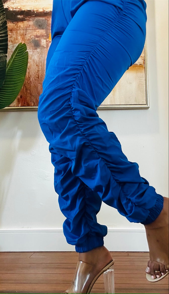 Casually Stacked Joggers - Royal Blue